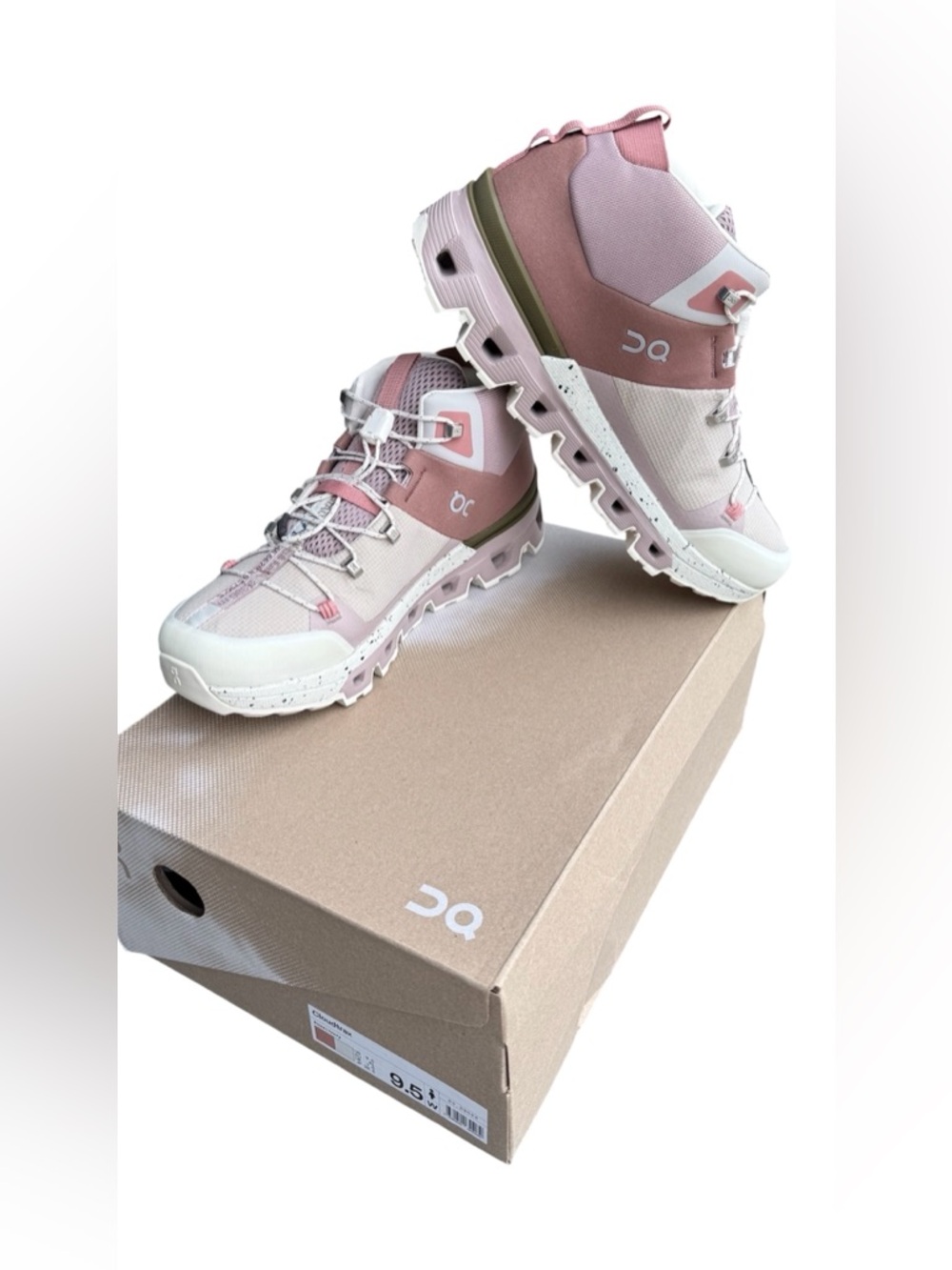 OnCloud Women's Cloudtrax Hiking Boots (Rose - Ivory, Women,9.5 )